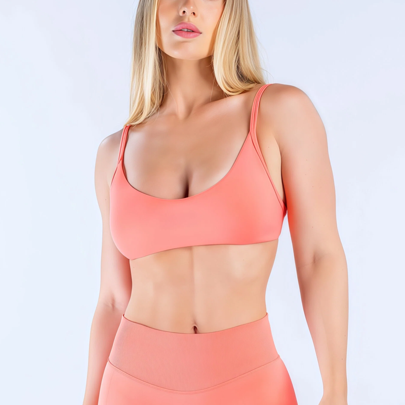 T Shirt Bra Seamless - Biustonosz sportowy HISTELLO Impact z dekoltem