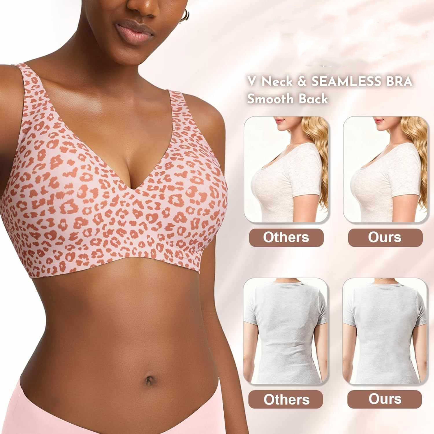 Damski bezszwowy różowy biusto – Minimizer Bra Women recenzja i cena