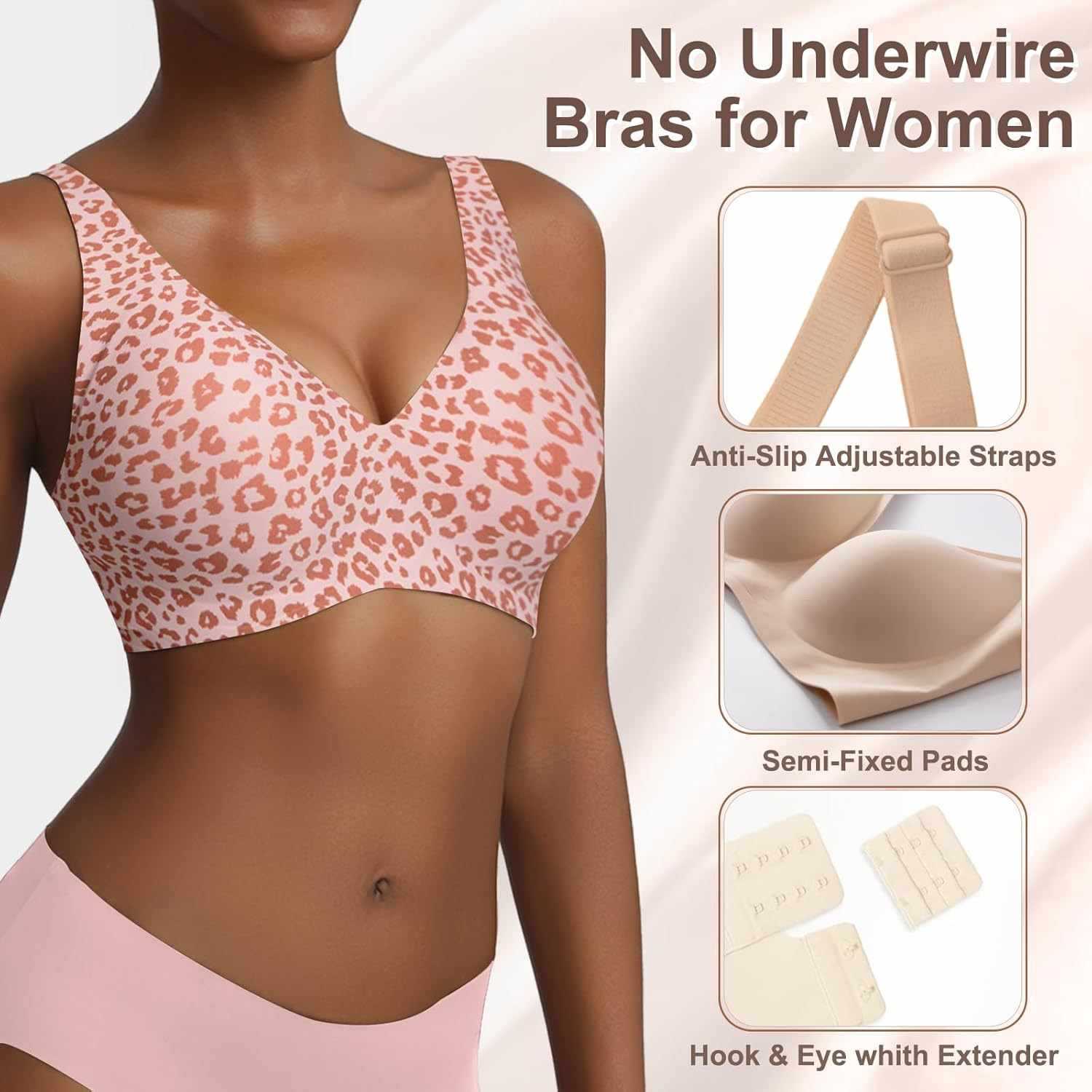 Damski bezszwowy różowy biusto – Minimizer Bra Women recenzja i cena